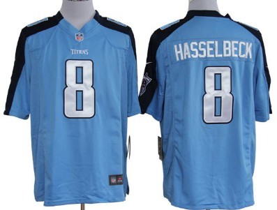 Light Blue Game Jersey23 Tennessee Titans 8 Matt Hasselbeck
